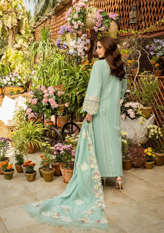 Elaf Luxury Lawn 25 Organza – view 1 – Poshaq