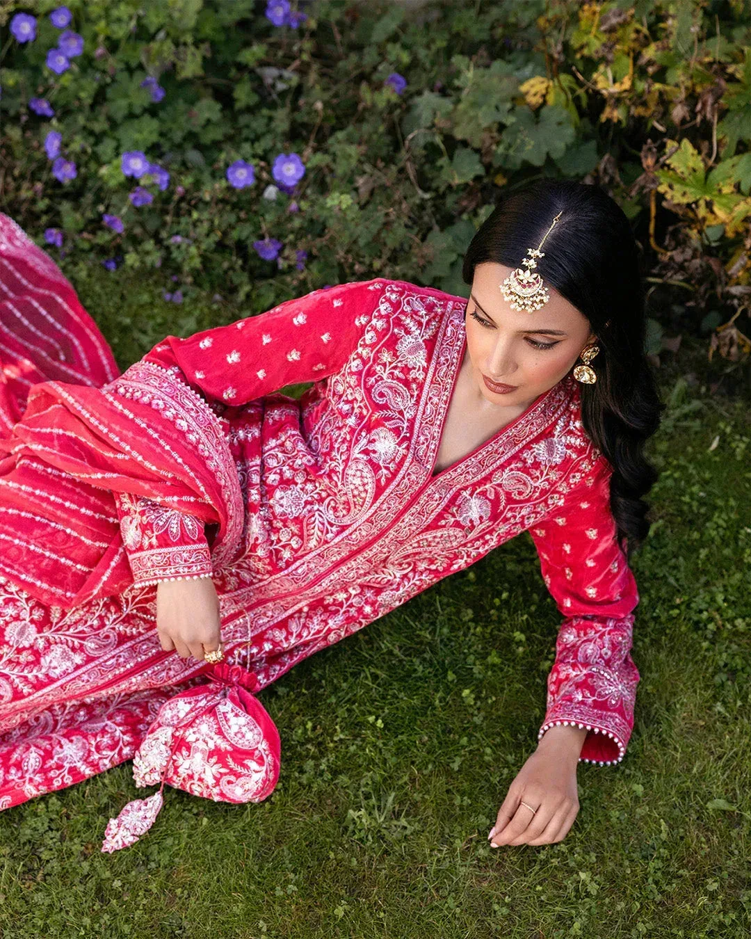 Faiza Saqlain Adeen Formals Coral Chiffon – view 3 – Poshaq