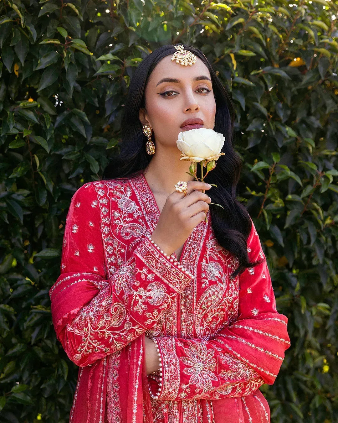 Faiza Saqlain Adeen Formals Coral Chiffon – view 4 – Poshaq