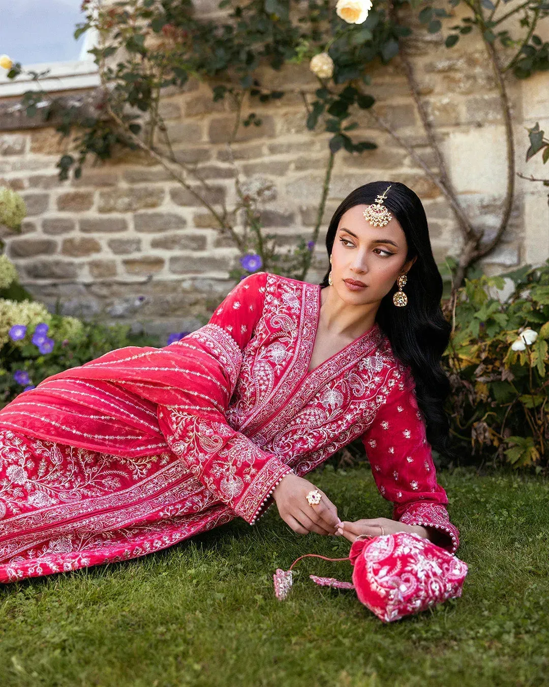 Faiza Saqlain Adeen Formals Coral Chiffon – view 5 – Poshaq