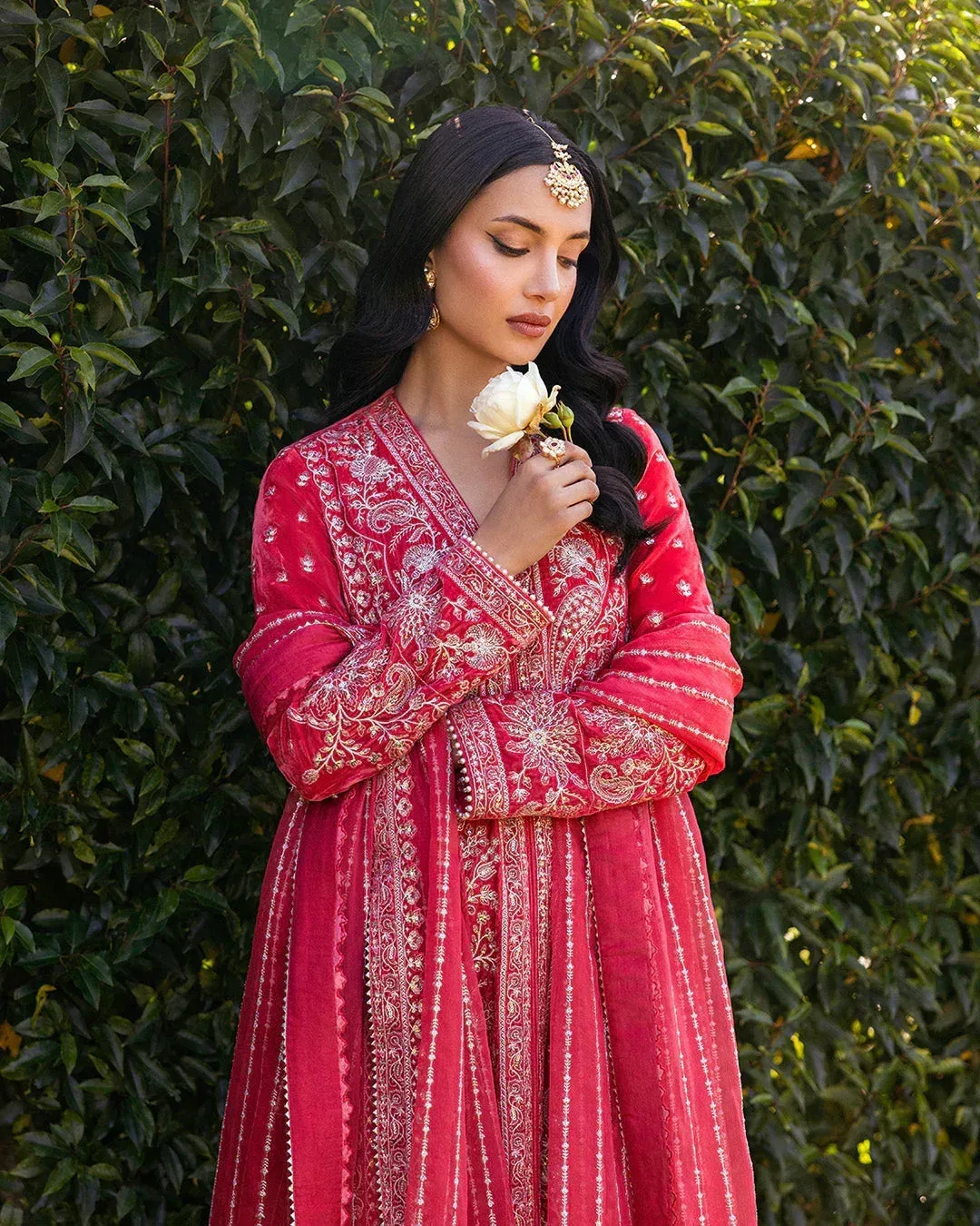Faiza Saqlain Adeen Formals Coral Chiffon – view 6 – Poshaq