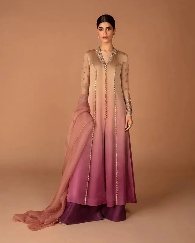 Faiza Saqlain Aleira Evening Edit 24 Raw Silk – view 1 – Poshaq