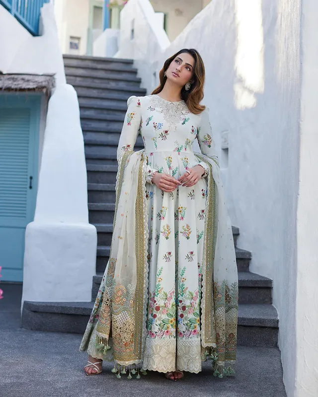 Faiza Saqlain Organza – view 1 – Poshaq