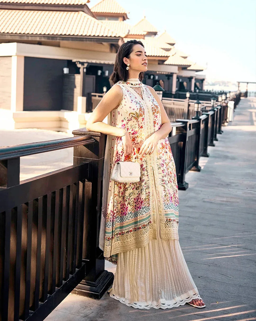 Faiza Saqlain Carmela Chiffon – view 2 – Poshaq