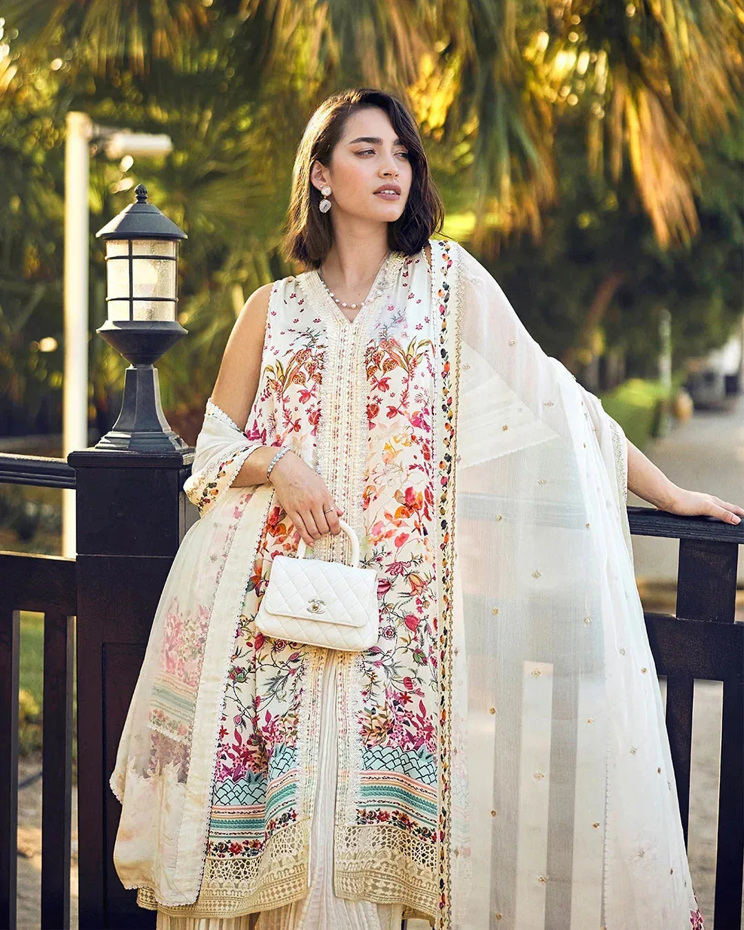 Faiza Saqlain Carmela Chiffon – view 3 – Poshaq
