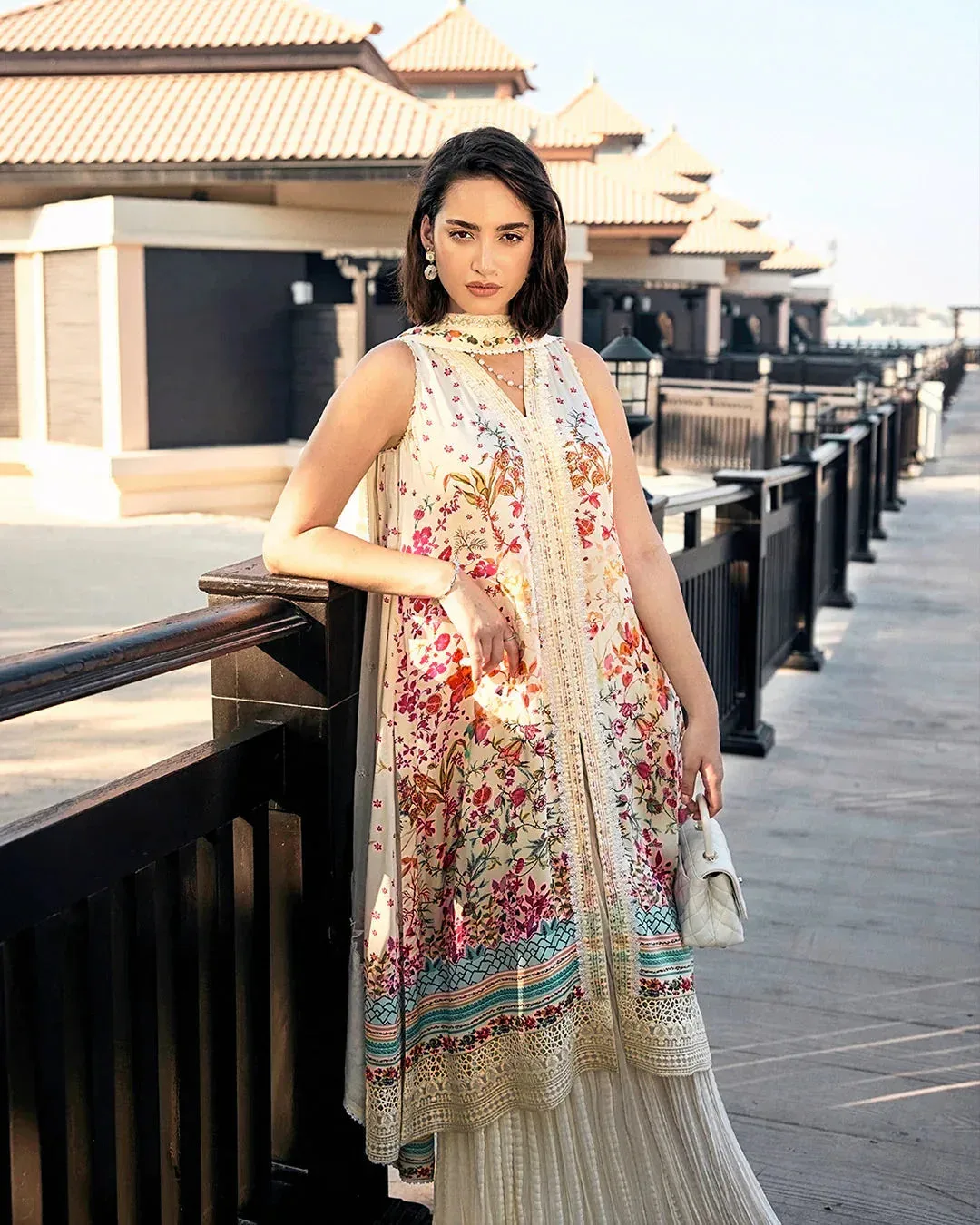 Faiza Saqlain Carmela Chiffon – view 4 – Poshaq