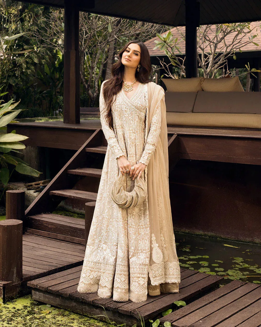 Faiza Saqlain Organza – view 1 – Poshaq