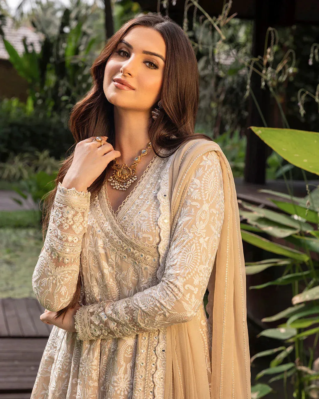 Faiza Saqlain Organza – view 3 – Poshaq