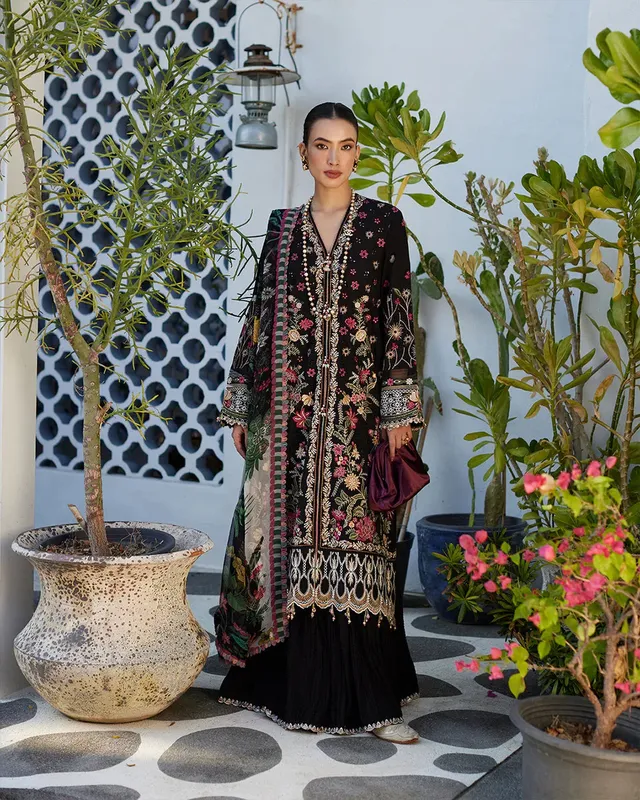 Faiza Saqlain Chiffon – view 1 – Poshaq