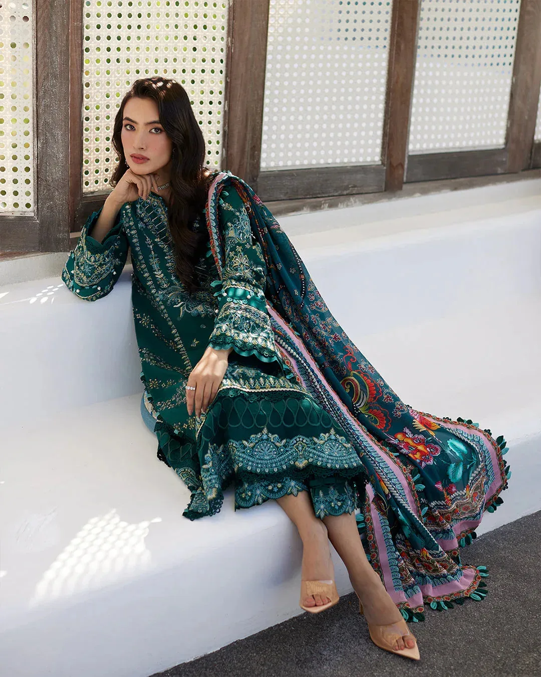 Faiza Saqlain Organza – view 6 – Poshaq