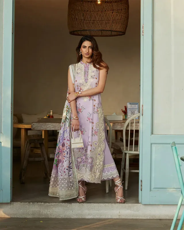 Faiza Saqlain Organza – view 1 – Poshaq