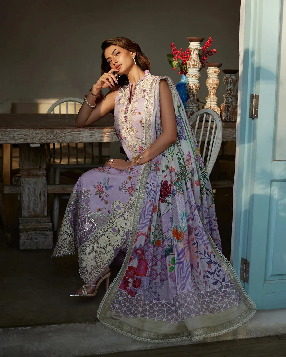 Faiza Saqlain Organza – view 4 – Poshaq