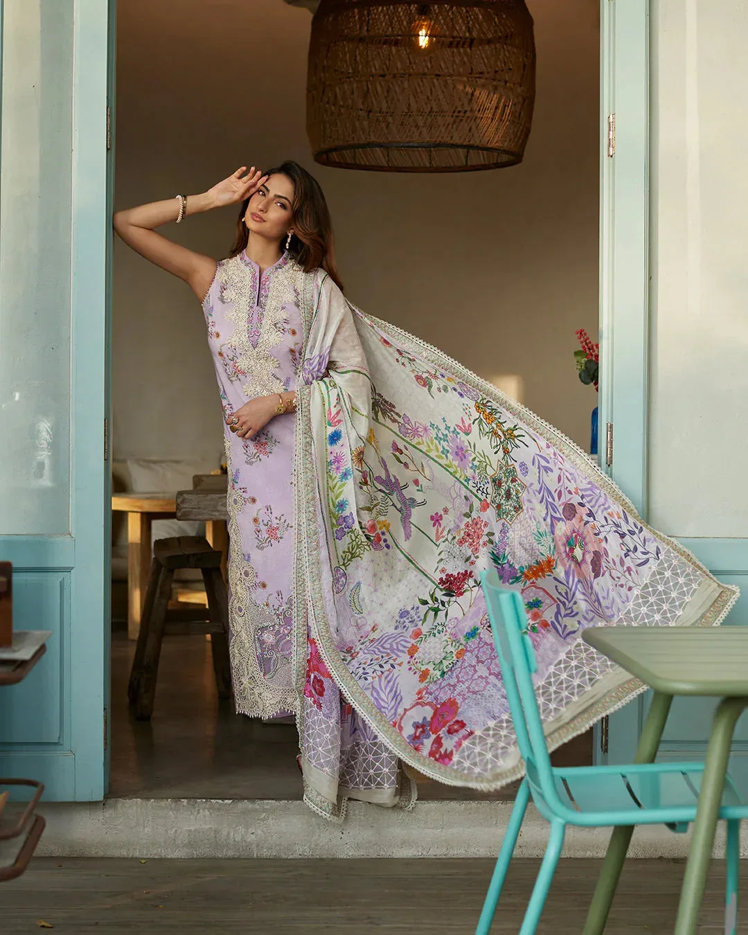 Faiza Saqlain Organza – view 5 – Poshaq