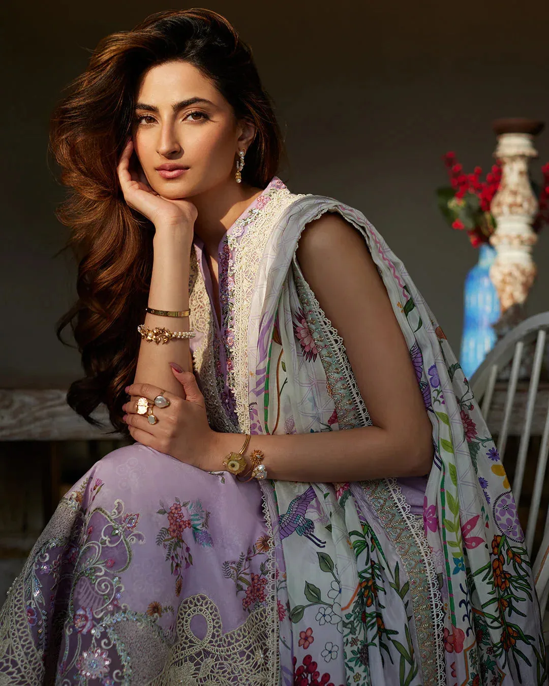 Faiza Saqlain Organza – view 6 – Poshaq