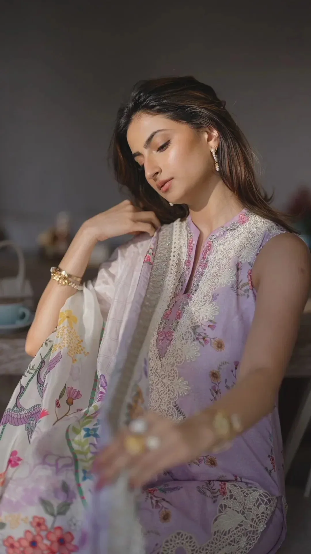Faiza Saqlain Organza – view 7 – Poshaq