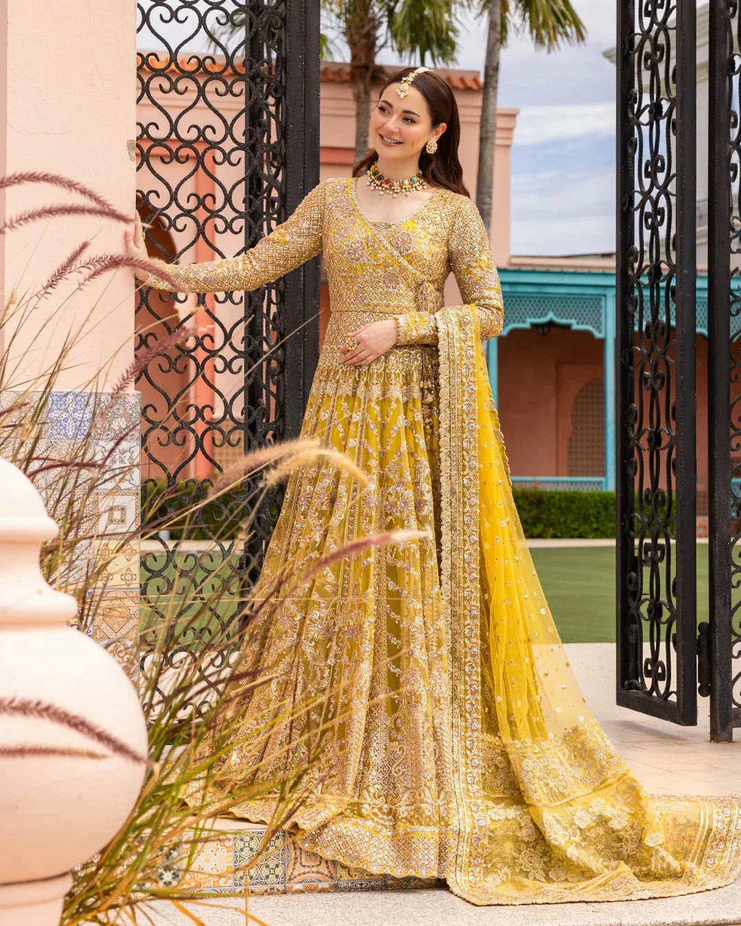 Faiza Saqlain Neorah Wedding Festive 24 Yellow Silk – view 4 – Poshaq