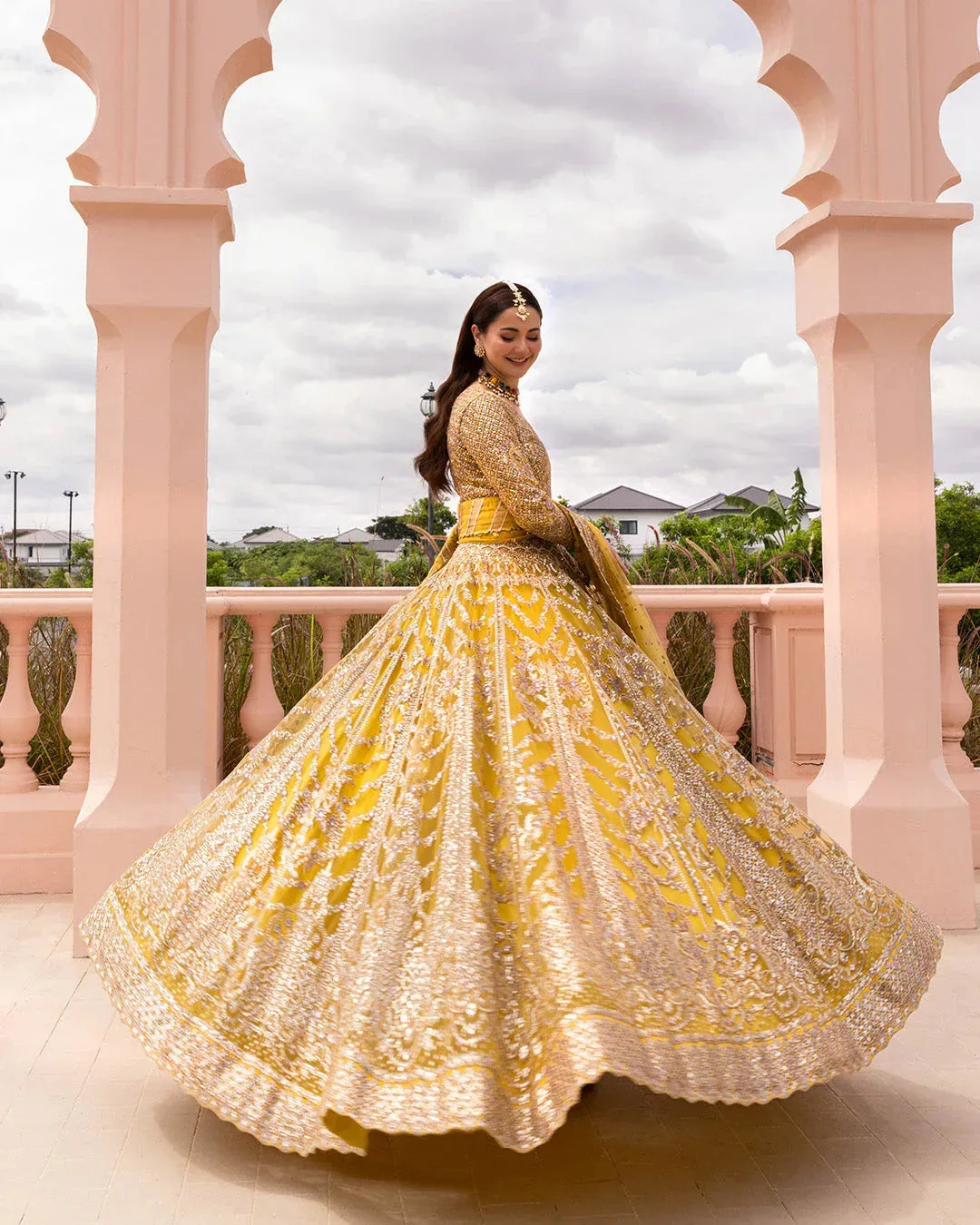 Faiza Saqlain Neorah Wedding Festive 24 Yellow Silk – view 5 – Poshaq