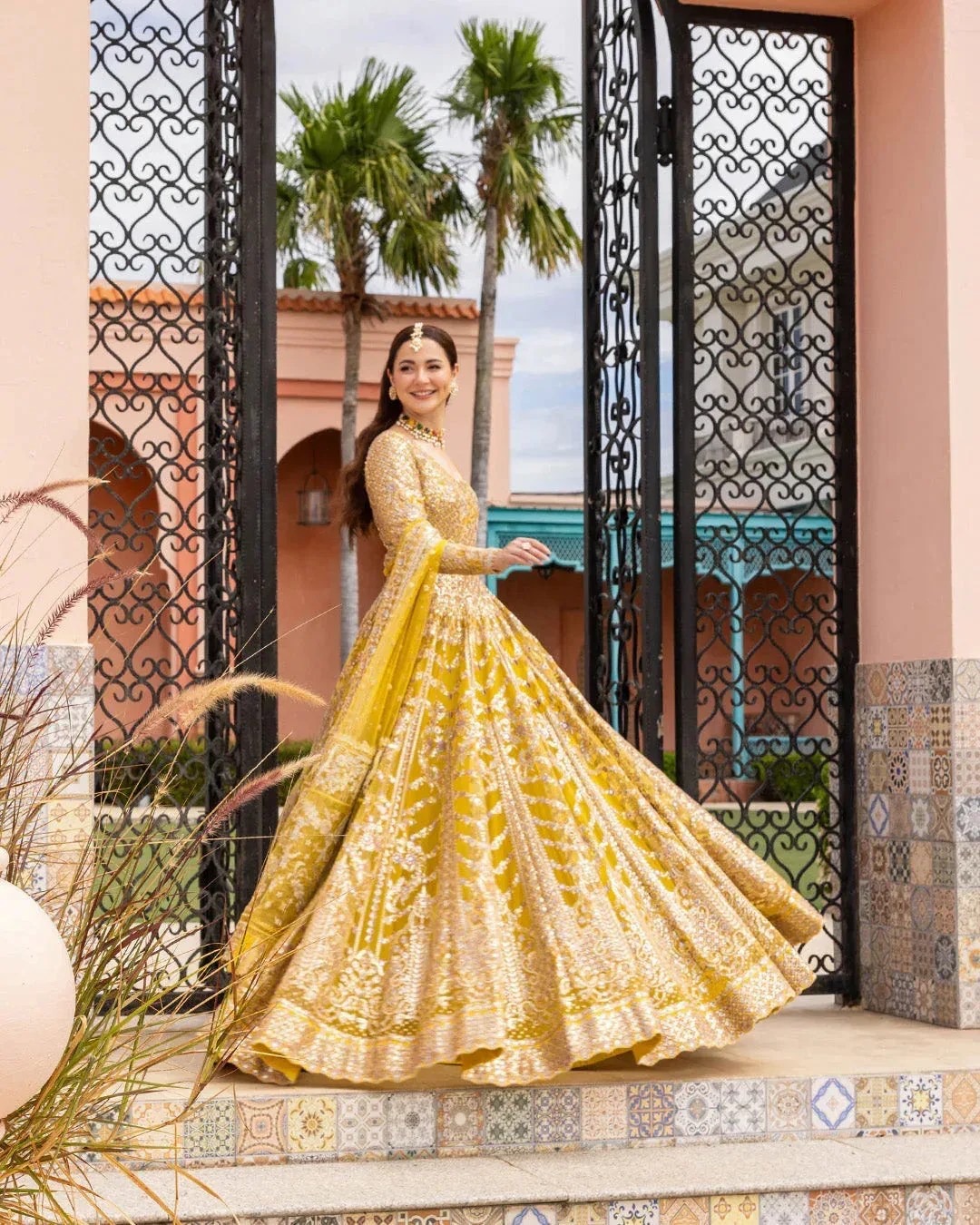 Faiza Saqlain Neorah Wedding Festive 24 Yellow Silk – view 6 – Poshaq