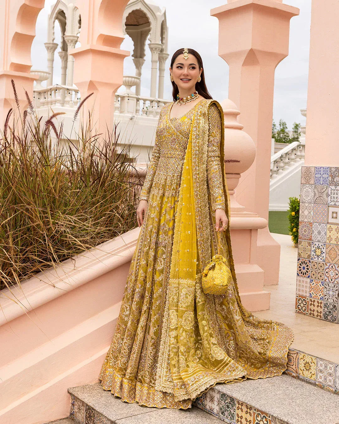 Faiza Saqlain Neorah Wedding Festive 24 Yellow Silk – view 7 – Poshaq
