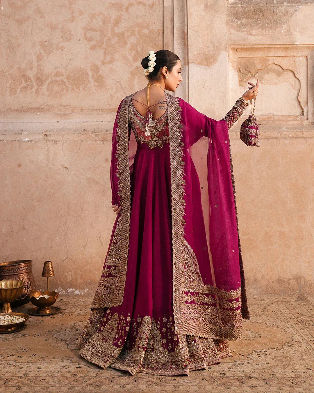 Faiza Saqlain Zimmal Formals Raw Silk – view 2 – Poshaq