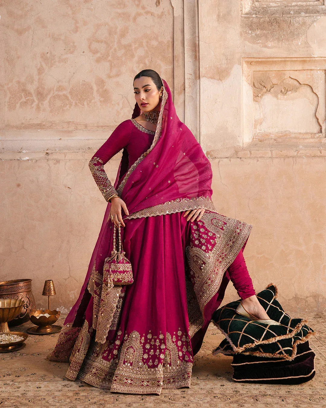 Faiza Saqlain Zimmal Formals Raw Silk – view 4 – Poshaq