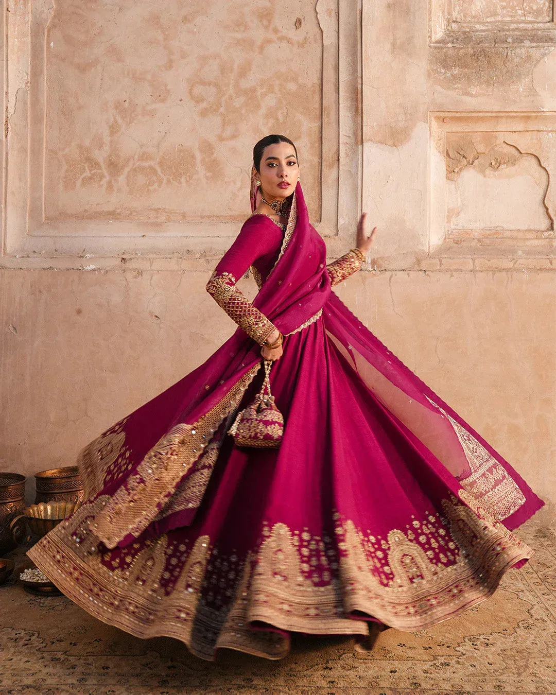 Faiza Saqlain Zimmal Formals Raw Silk – view 5 – Poshaq