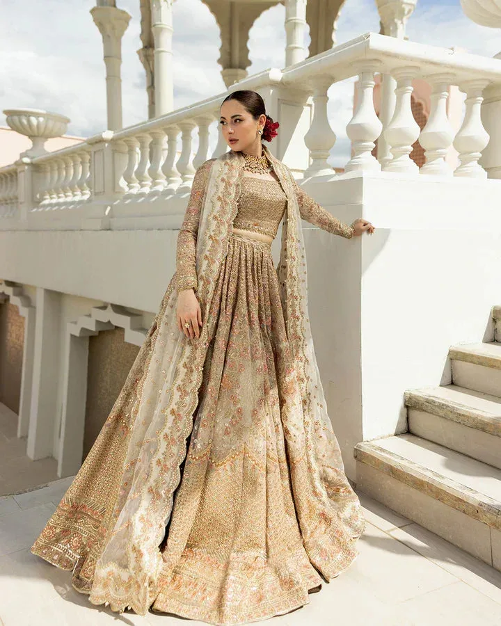 Faiza Saqlain Ivory Silk – view 2 – Poshaq