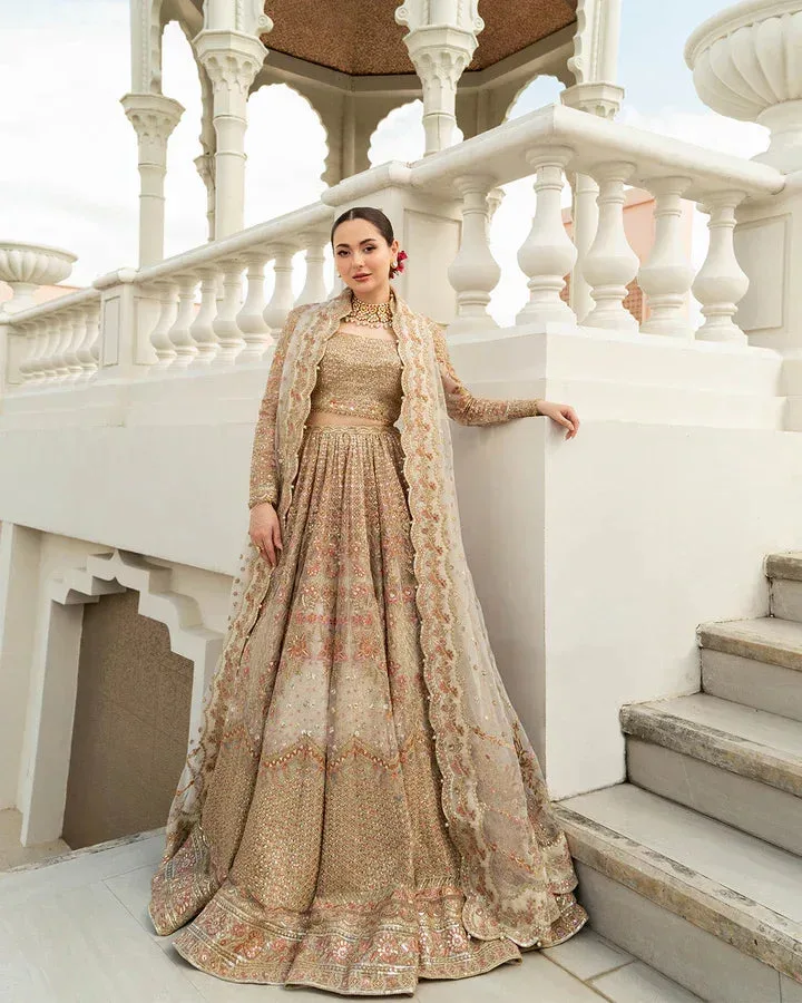 Faiza Saqlain Ivory Silk – view 6 – Poshaq