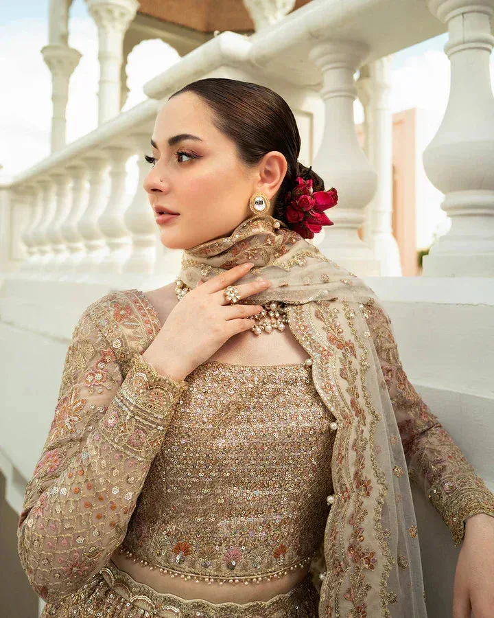 Faiza Saqlain Ivory Silk – view 7 – Poshaq