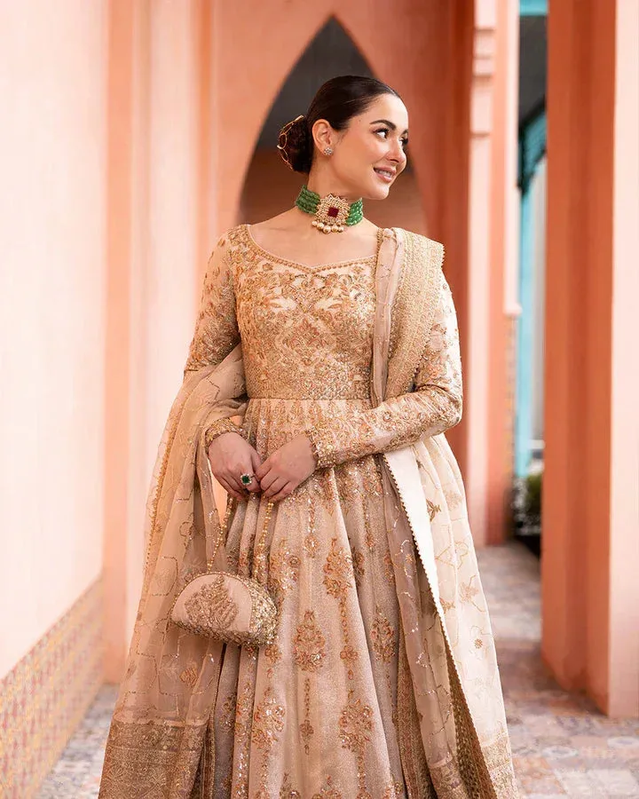 Faiza Saqlain White Organza – view 4 – Poshaq