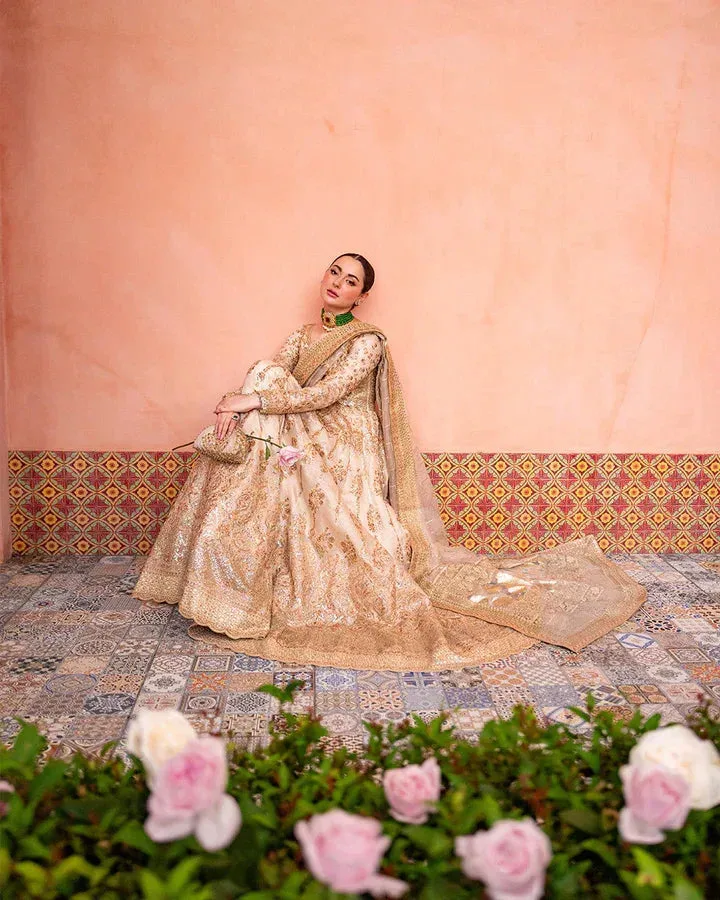 Faiza Saqlain White Organza – view 6 – Poshaq