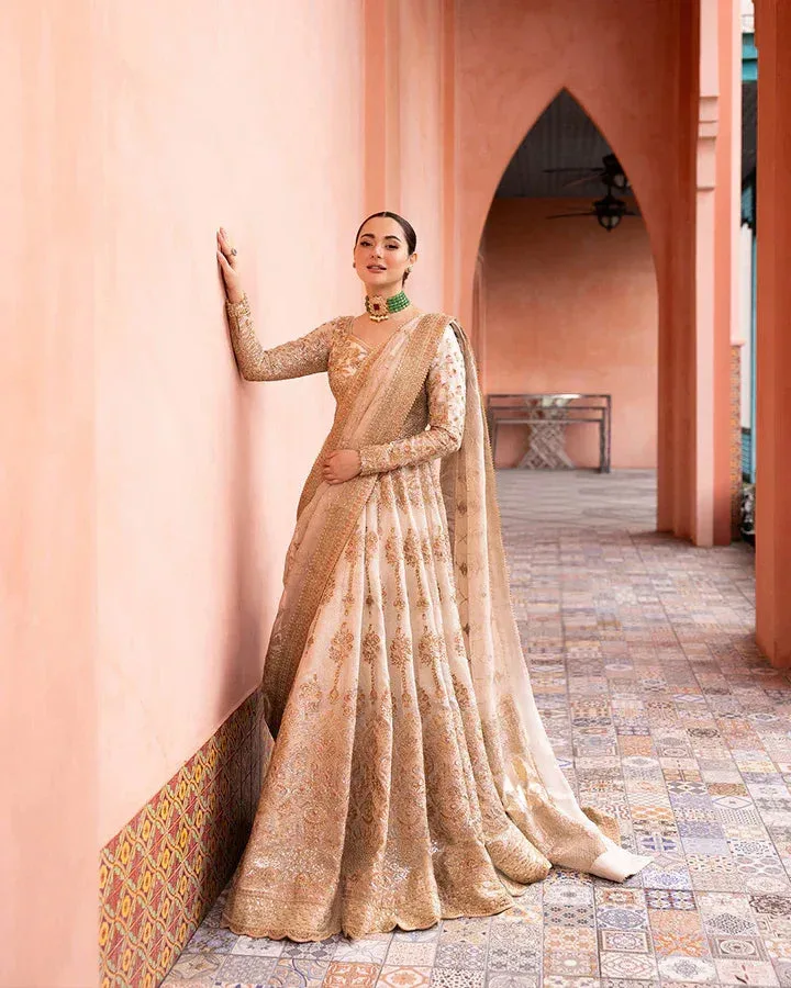 Faiza Saqlain White Organza – view 7 – Poshaq