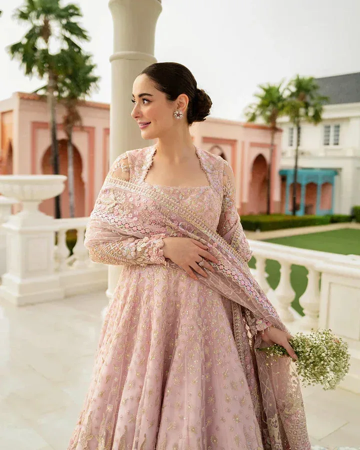 Faiza Saqlain Pink Silk – view 2 – Poshaq