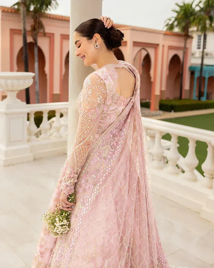 Faiza Saqlain Pink Silk – view 6 – Poshaq