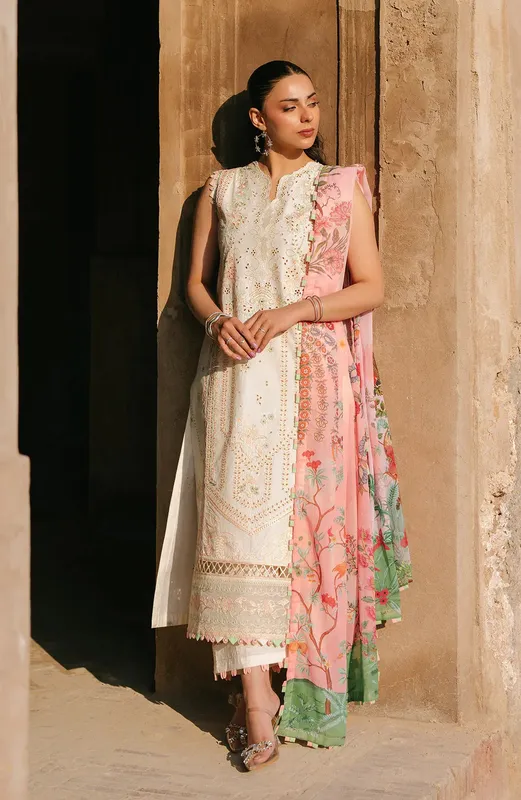 Fiona Sarang Lawn 25 Default Title Organza – view 1 – Poshaq