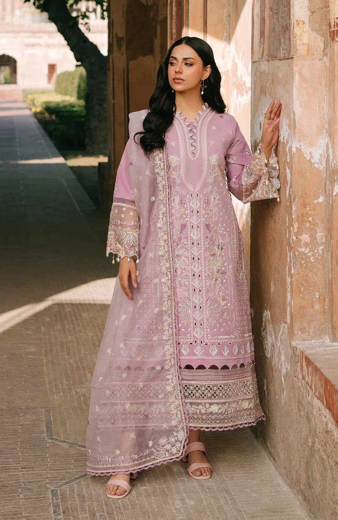 Fiona Sarang Lawn 25 Default Title Organza – view 5 – Poshaq