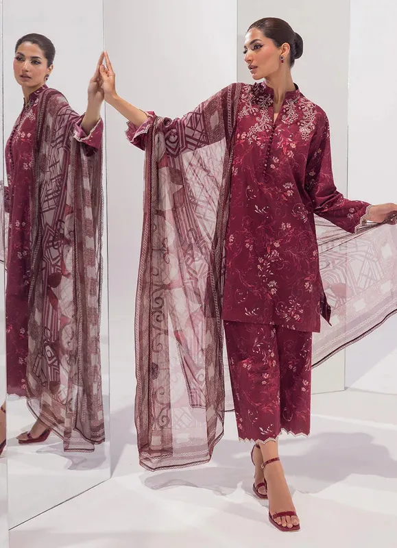 Image Spring Basics 25 Maroon Chiffon – view 1 – Poshaq