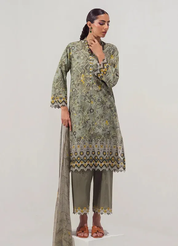 Image Spring Basics 25 Olive Haze Chiffon – view 1 – Poshaq