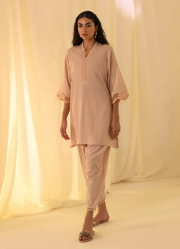 Image Spring Basics 25 Peach Jacquard – view 1 – Poshaq