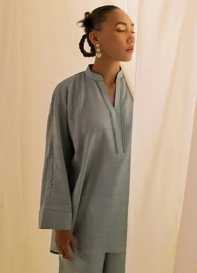 Image Spring Basics 25 Grey Jacquard – view 3 – Poshaq