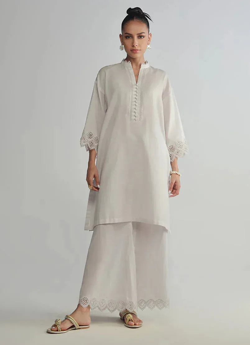 Image Spring Basics 25 White Jacquard – view 1 – Poshaq