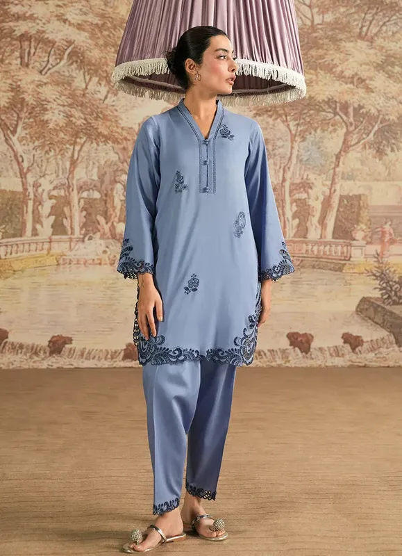 Image Spring the Tea Blue Gray Cotton – view 1 – Poshaq
