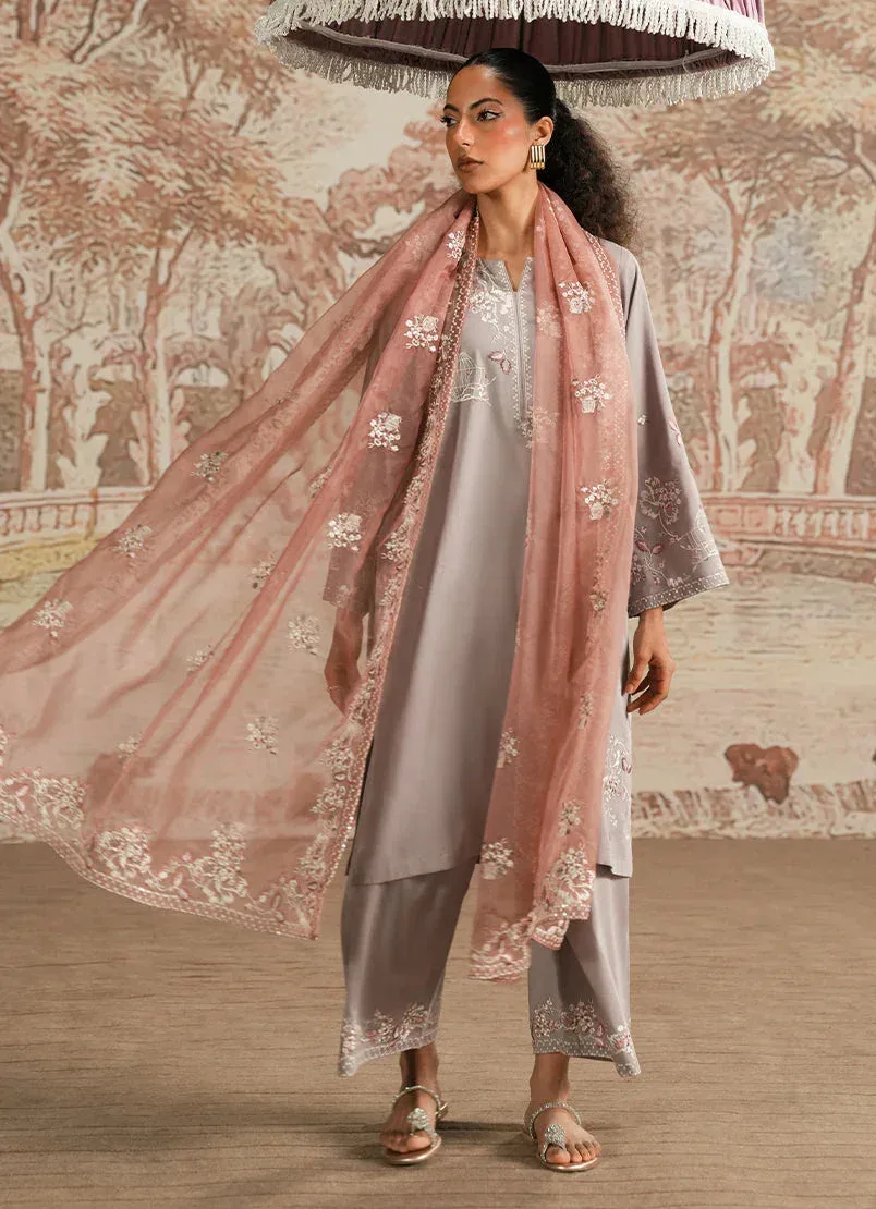 Image Spring the Tea Grey Organza – view 2 – Poshaq