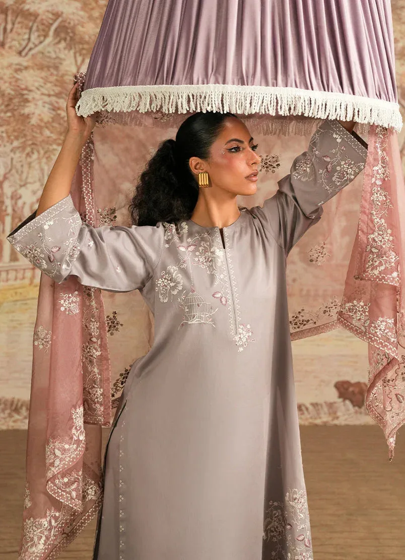 Image Spring the Tea Grey Organza – view 4 – Poshaq