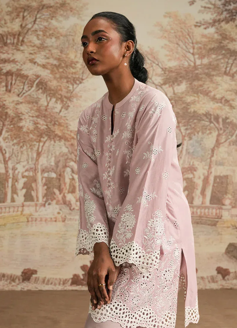 Image Spring the Tea Pastel Pink Cotton – view 4 – Poshaq