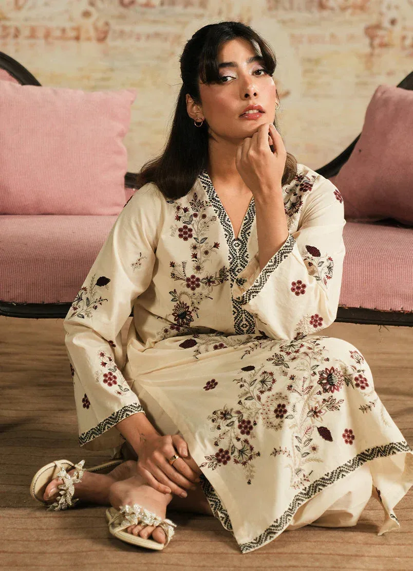 Image Spring the Tea Cream Cotton – view 4 – Poshaq
