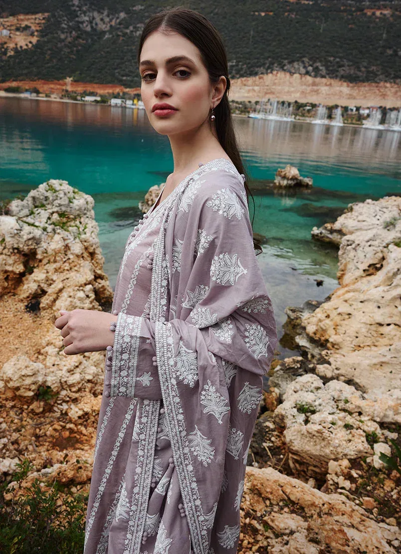 Image Lawnkari 25 Dull Mauve Cambric – view 2 – Poshaq