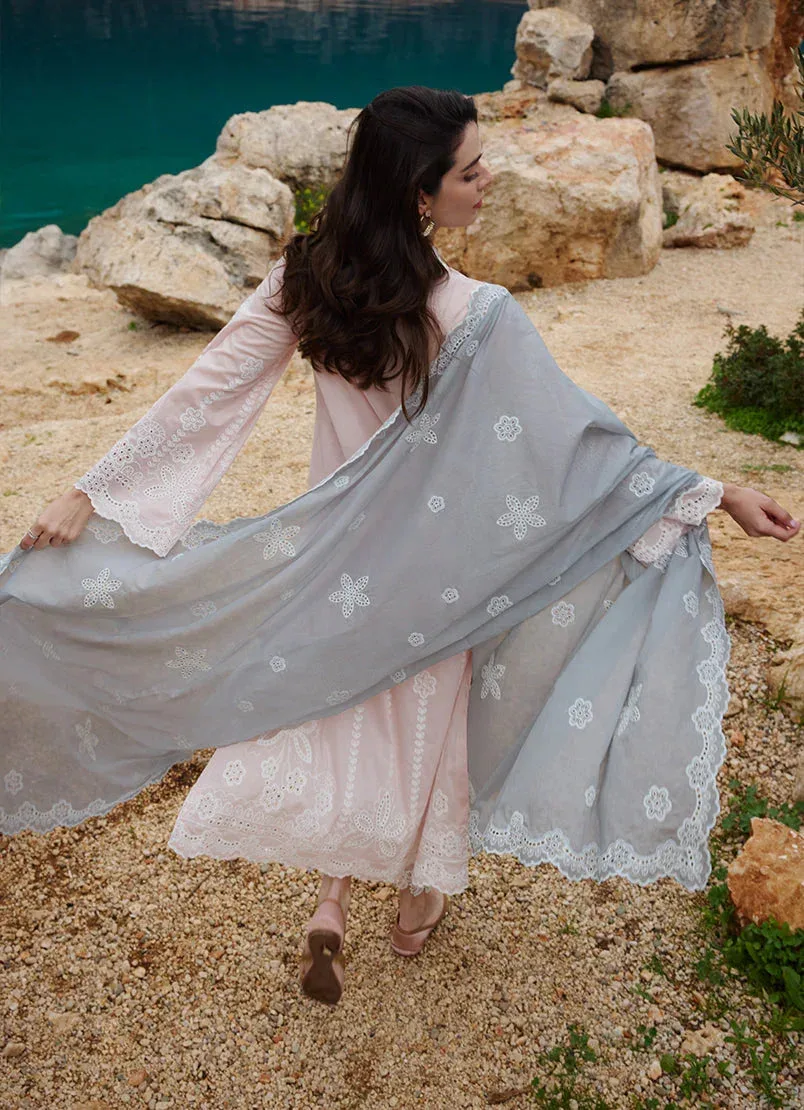 Image Lawnkari 25 Pink Cambric – view 4 – Poshaq