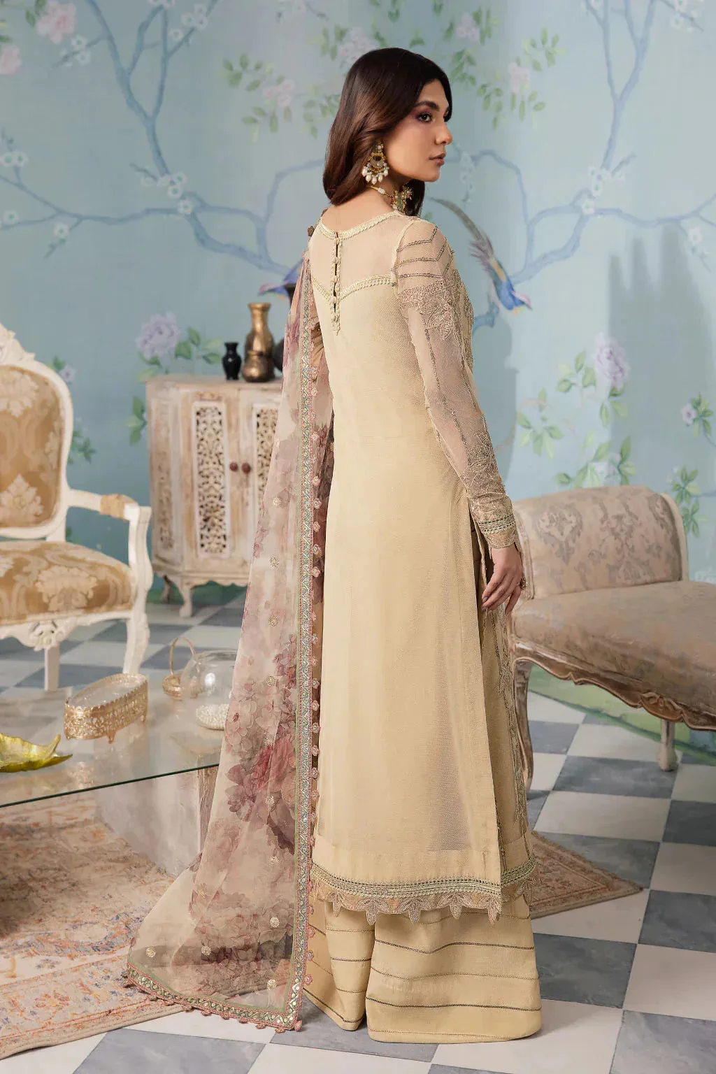 Iznik Chinnon Chiffon Organza – view 2 – Poshaq