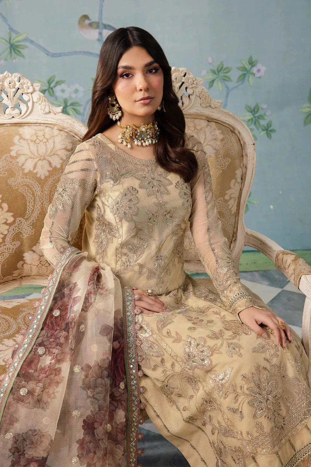 Iznik Chinnon Chiffon Organza – view 4 – Poshaq